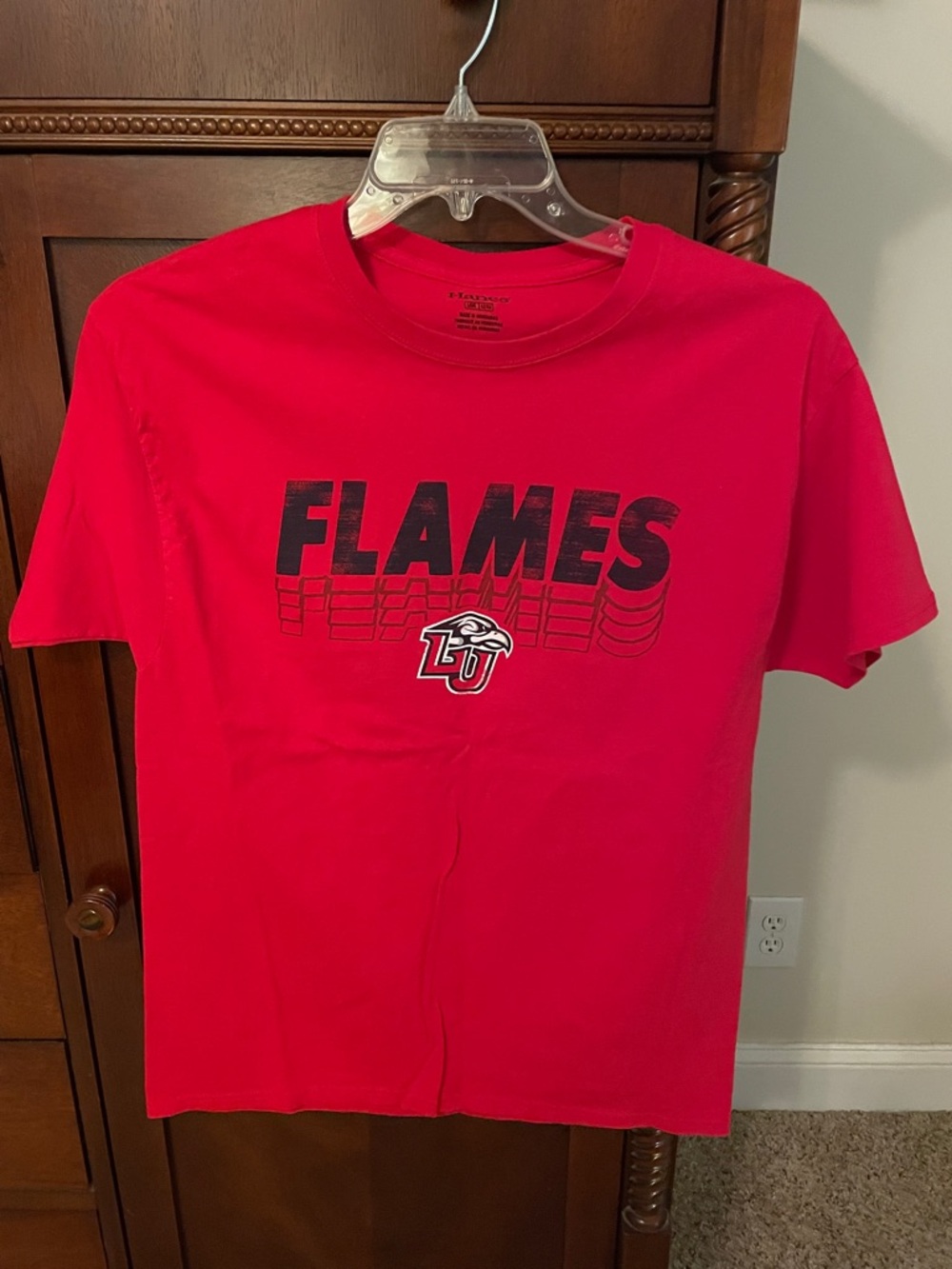 Liberty University! Hanes Red Graphic Crewneck Tee